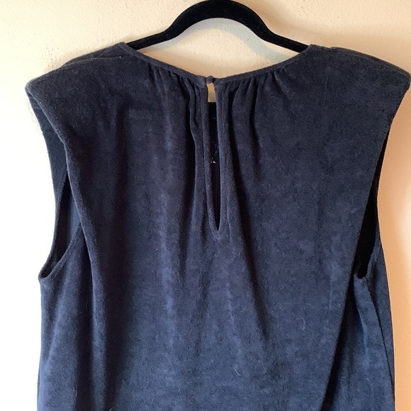 Wayf Hayden Womens Terry Sleeveless Knit Jumpsuit Black Padded Shoulder XL NWOT - Picture 5 of 15